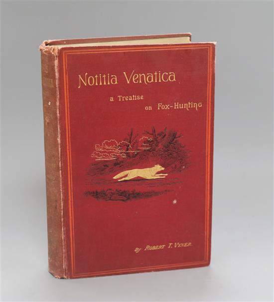 Vyner, Robert Thomas - Notitia Venatica: A Treatise on Fox Hunting, 7th edition, 8vo, with 12 hand-coloured